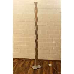 Luminaires Lutec Lampadaire Lutec WAVE Nickel mat, 3 lumières* Lampadaires Et Lampes Sur Pied