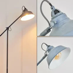 hofstein Lampadaire Luven Gris, 1 lumière* Lampadaires Et Lampes Sur Pied