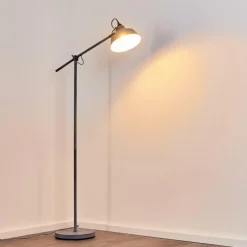 hofstein Lampadaire Luven Gris, 1 lumière* Lampadaires Et Lampes Sur Pied