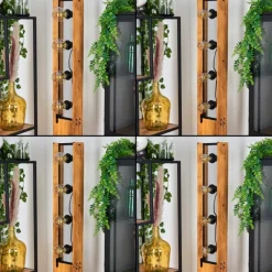 Lampes Vintages & Rétros-hofstein Lampadaire Maahui Écru, Noir, 4 lumières