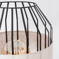 Lampes Vintages & Rétros-hofstein Lampadaire Macken Noir, 1 lumière