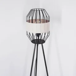 Lampes Vintages & Rétros-hofstein Lampadaire Macken Noir, 1 lumière