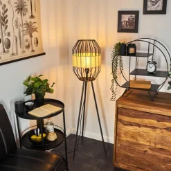 Lampes Vintages & Rétros-hofstein Lampadaire Macken Noir, 1 lumière