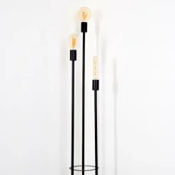 hofstein Lampadaire Maidford Noir, 3 lumières