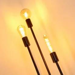 hofstein Lampadaire Maidford Noir, 3 lumières