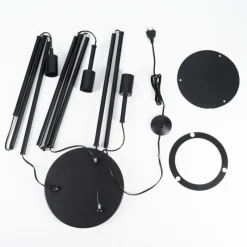 Lampe Lampadaire Maiford Noir, 3 lumières* Lampadaires Et Lampes Sur Pied