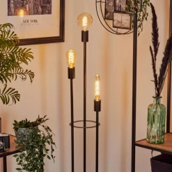 Lampe Lampadaire Maiford Noir, 3 lumières* Lampadaires Et Lampes Sur Pied