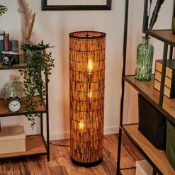 Luminaires Scandinaves-hofstein Lampadaire Maili Noir, 3 lumières