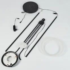 hofstein Lampadaire Mairoa LED Noir, 2 lumières