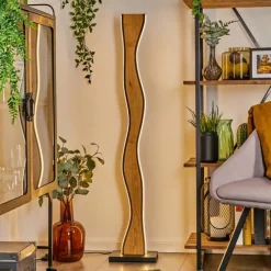 hofstein Lampadaire Malling LED Écru, Noir, Blanc, 1 lumière