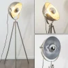 hofstein Lampadaire Maloy Chrome, Nickel mat, 1 lumière* Lampadaires Et Lampes Sur Pied