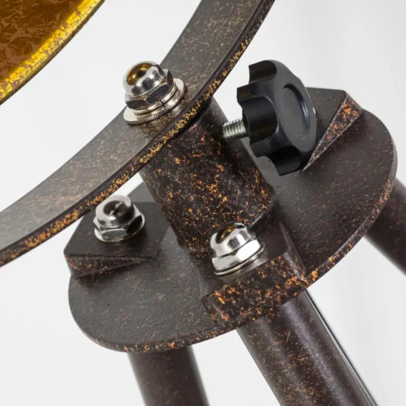 Lampes Dorées-hofstein Lampadaire Maloy Chrome, Rouille, 1 lumière