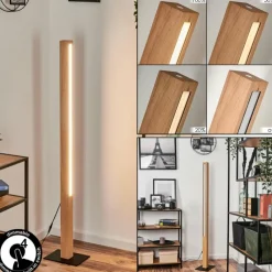 hofstein Lampadaire Mansupa LED Écru, Noir, 1 lumière