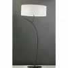 Lampes En Tissu-Luminaires Mantra Lampadaire Mantra Eve Anthracite, 2 lumières