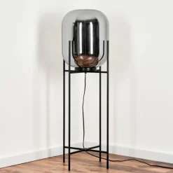 hofstein Lampadaire Manzano Noir, 1 lumière