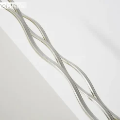 hofstein Lampadaire Mapleton LED Nickel mat, 3 lumières, Télécommandes