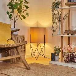 Lampes En Tissu-hofstein Lampadaire Maripi Noir, 1 lumière