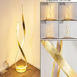 Lampes Dorées-hofstein Lampadaire Medle LED Or, 1 lumière