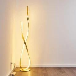 Lampes Dorées-hofstein Lampadaire Medle LED Or, 1 lumière