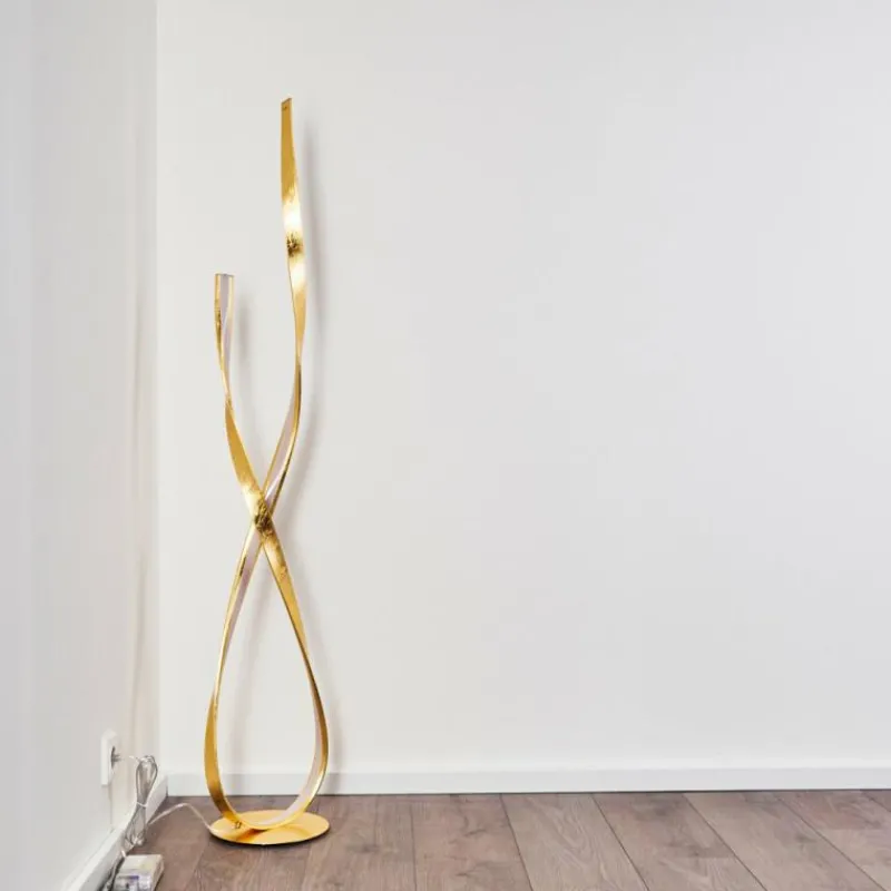 Lampes Dorées-hofstein Lampadaire Medle LED Or, 1 lumière