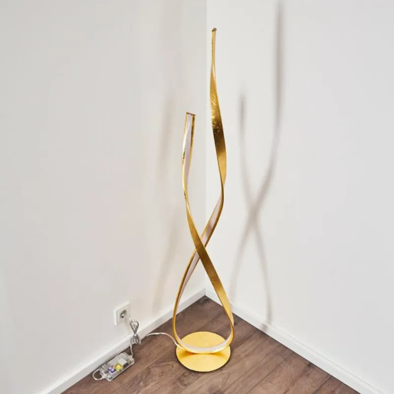 Lampes Dorées-hofstein Lampadaire Medle LED Or, 1 lumière