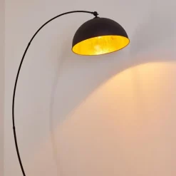 Lampes Dorées-hofstein Lampadaire Miranda Noir, 1 lumière