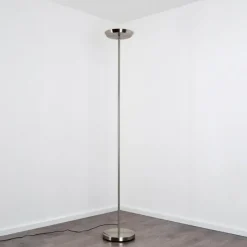 hofstein Lampadaire Mjölby LED Nickel mat, 1 lumière