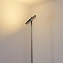 hofstein Lampadaire Mjölby LED Nickel mat, 1 lumière