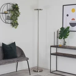 hofstein Lampadaire Mjölby LED Nickel mat, 1 lumière