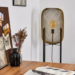 Lampes Industrielles-hofstein Lampadaire Moholm Noir, 1 lumière