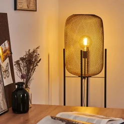 Lampes Industrielles-hofstein Lampadaire Moholm Noir, 1 lumière