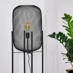 Lampes Industrielles-hofstein Lampadaire Moholm Noir, 1 lumière