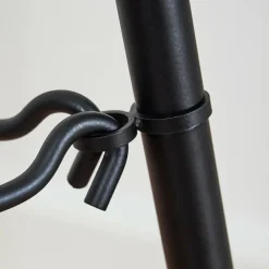 Style Boho-Chic-hofstein Lampadaire Mongolei Noir, 1 lumière