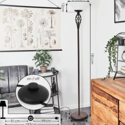 Luminaires Rustiques-hofstein Lampadaire Mosquerito Rouille, 2 lumières