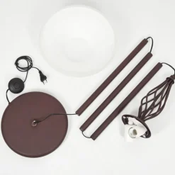 Luminaires Rustiques-hofstein Lampadaire Mosquerito Rouille, 2 lumières