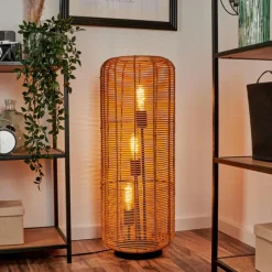 Luminaires Scandinaves-hofstein Lampadaire Mulstrand Écru, Noir, 3 lumières