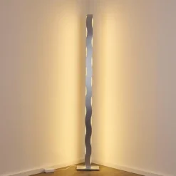 hofstein Lampadaire Nagold LED Chrome, Nickel mat, 1 lumière