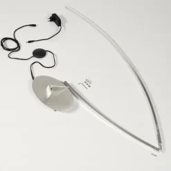 hofstein Lampadaire Nagu LED Nickel mat, 1 lumière