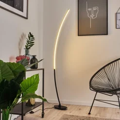 hofstein Lampadaire Nagu LED Noir, 1 lumière