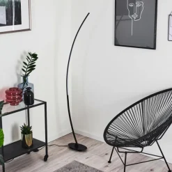 hofstein Lampadaire Nagu LED Noir, 1 lumière