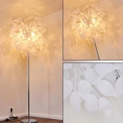 hofstein Lampadaire Nauela Acier brossé, 3 lumières