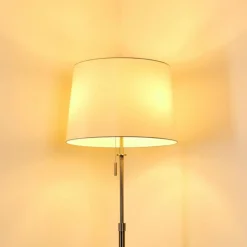 Lampes En Tissu-hofstein Lampadaire Neuville Nickel mat, 3 lumières