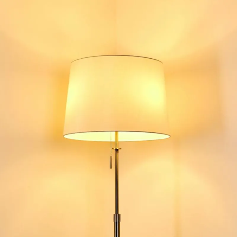 Lampes En Tissu-hofstein Lampadaire Neuville Nickel mat, 3 lumières