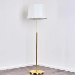 Lampes En Tissu-hofstein Lampadaire Neuville Or, 3 lumières
