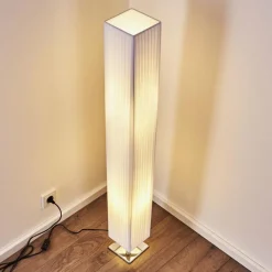 Lampes En Tissu-hofstein Lampadaire Newtok Chrome, 2 lumières