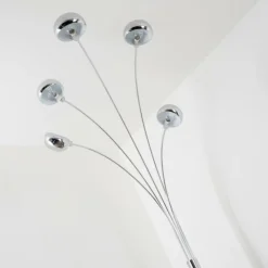 hofstein Lampadaire Nikkala Chrome, 5 lumières