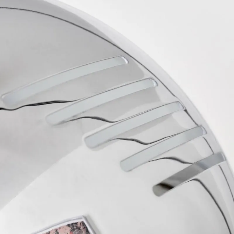 hofstein Lampadaire Nikkala Chrome, Blanc, 5 lumières