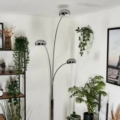 hofstein Lampadaire Nikkala Chrome, 3 lumières