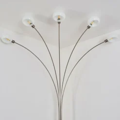 hofstein Lampadaire Nikkala Nickel mat, 5 lumières