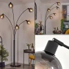 Suspension Verre Fumé-hofstein Lampadaire Nikkala Noir, 5 lumières